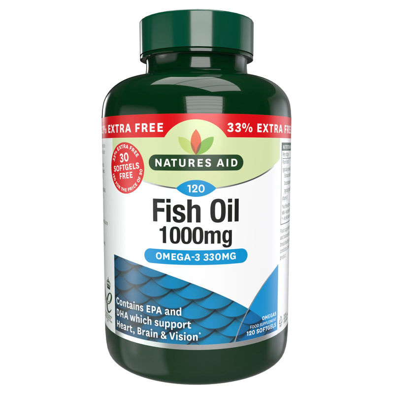 Natures Aid Fish Oil Omega-3 1000mg