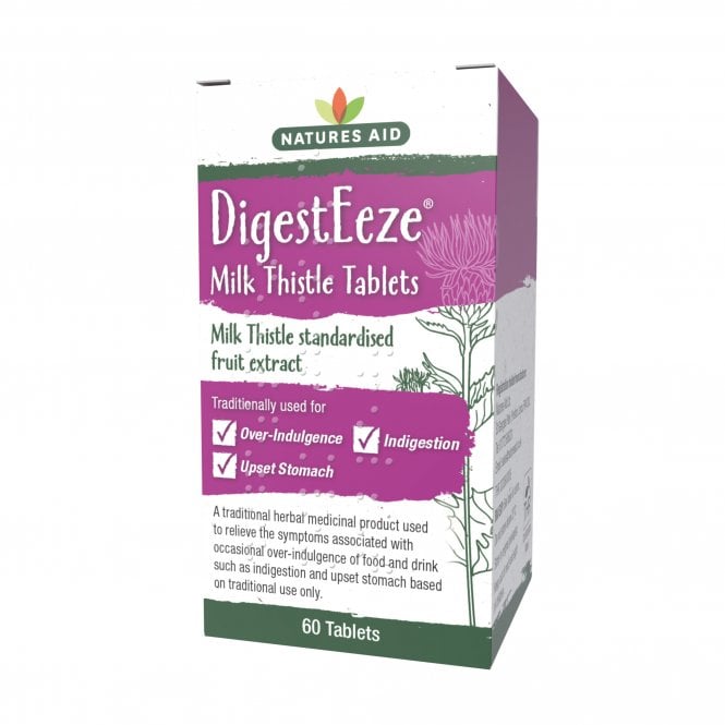 Natures Aid DigestEeze (Milk Thistle) 60 Tablets (Licensed)