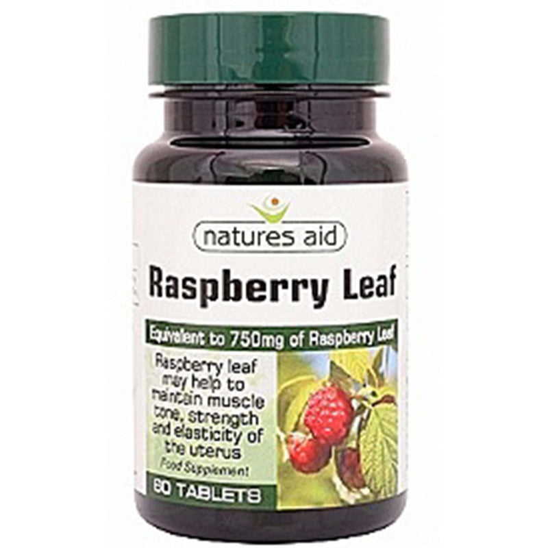 Natures Aid Raspberry Leaf 375mg 60 Tablets