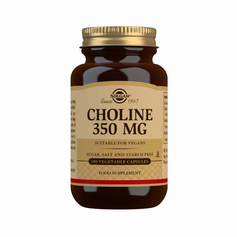 Solgar® Choline 350 mg Vegetable Capsules - Pack of 100