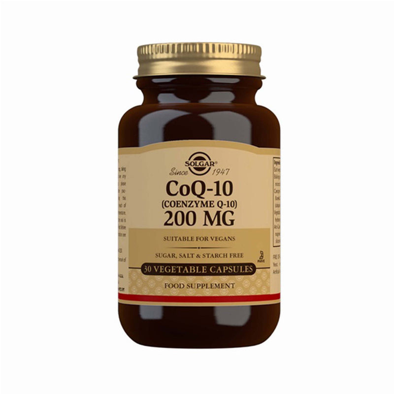 Solgar® CoQ-10 (Coenzyme Q-10) 200 mg Vegetable Capsules - Pack of 30