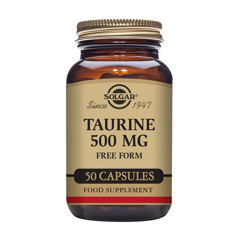 Solgar Taurine 500 mg Vegetable Capsules - Pack of 50