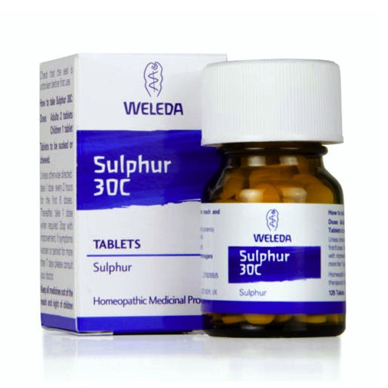 Weleda Sulphur Homeopathic Remedy 30C 125 Tablets