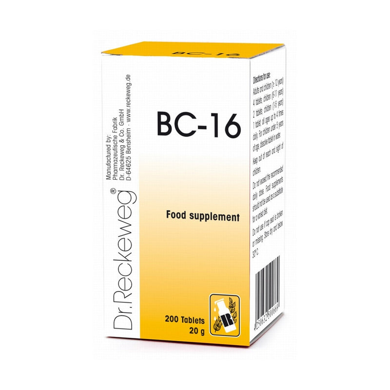 Dr Reckeweg BC-16 200 Tablets