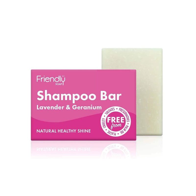 Friendly Soap Shampoo Bar - Lavender & Geranium 95g