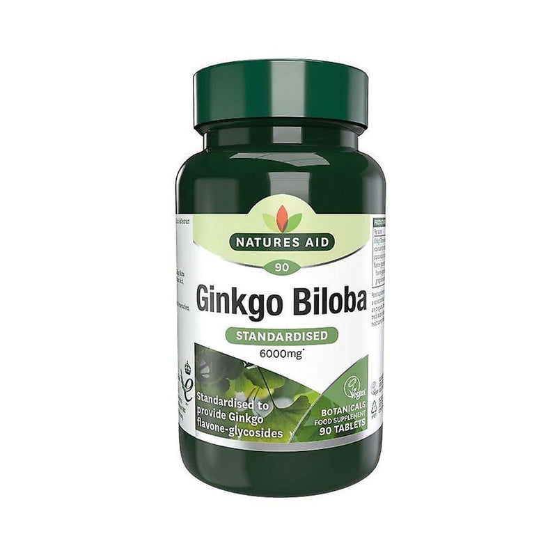 Natures Aid Ginkgo Biloba 6000mg 90 Tablets