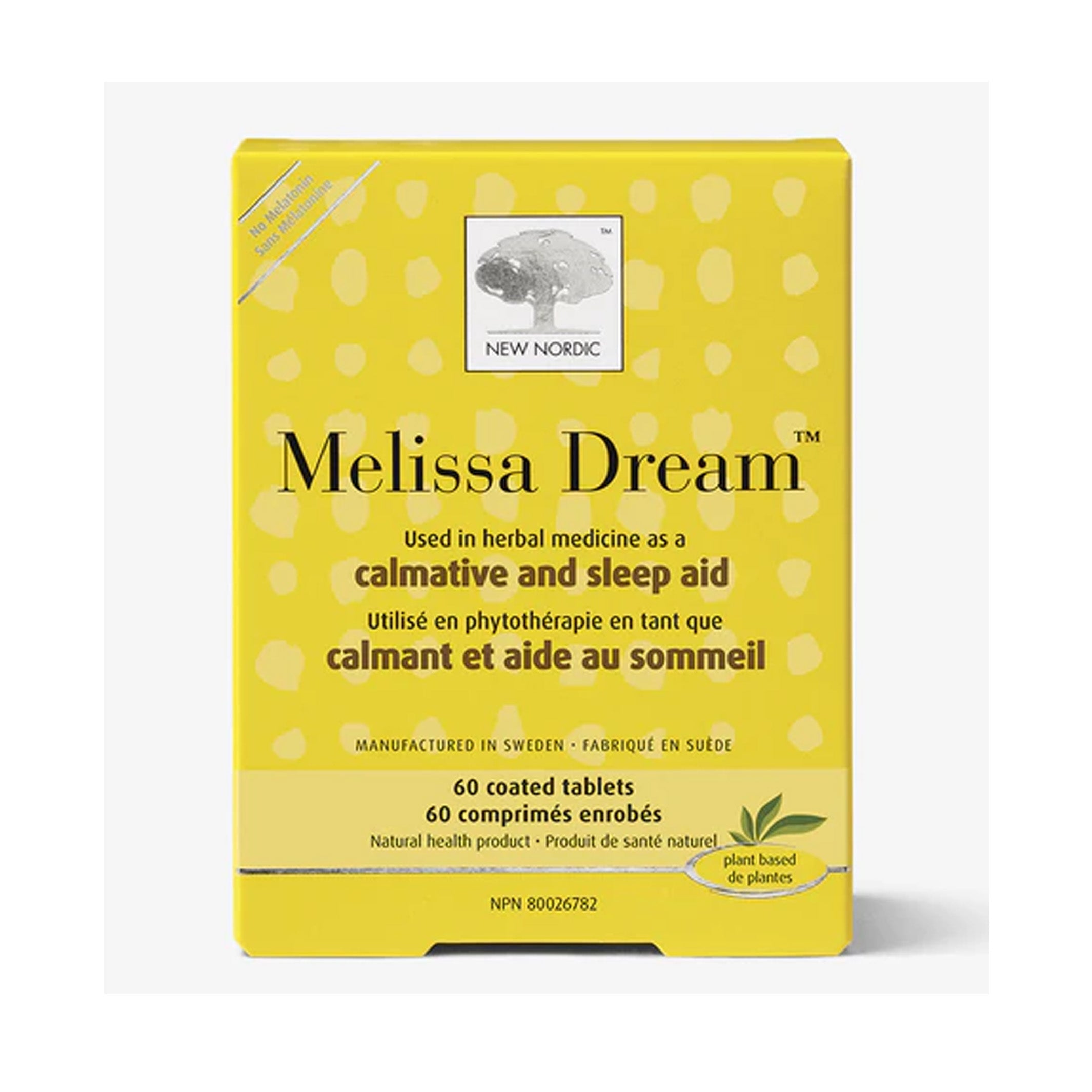 New Nordic Melissa Dream 40 Tablets Sleep Uk