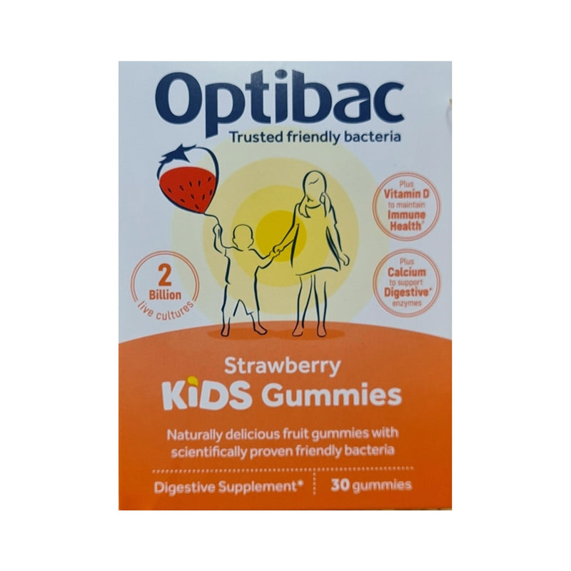 Optibac Strawberry Kids Gummies- 30 gummies