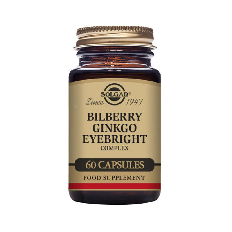 Solgar® Bilberry Ginkgo Eyebright Complex Vegetable Capsules - Pack of 60