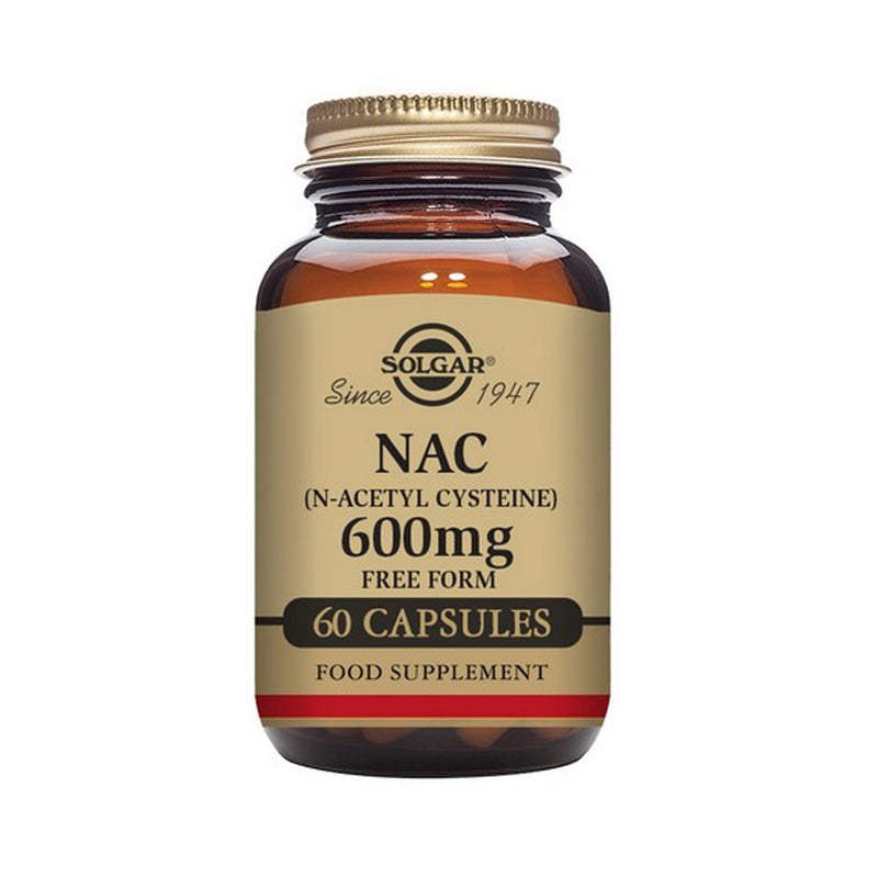 Solgar NAC (N-Acetyl-L-Cysteine) 600 mg Vegetable Capsules - Pack of 60