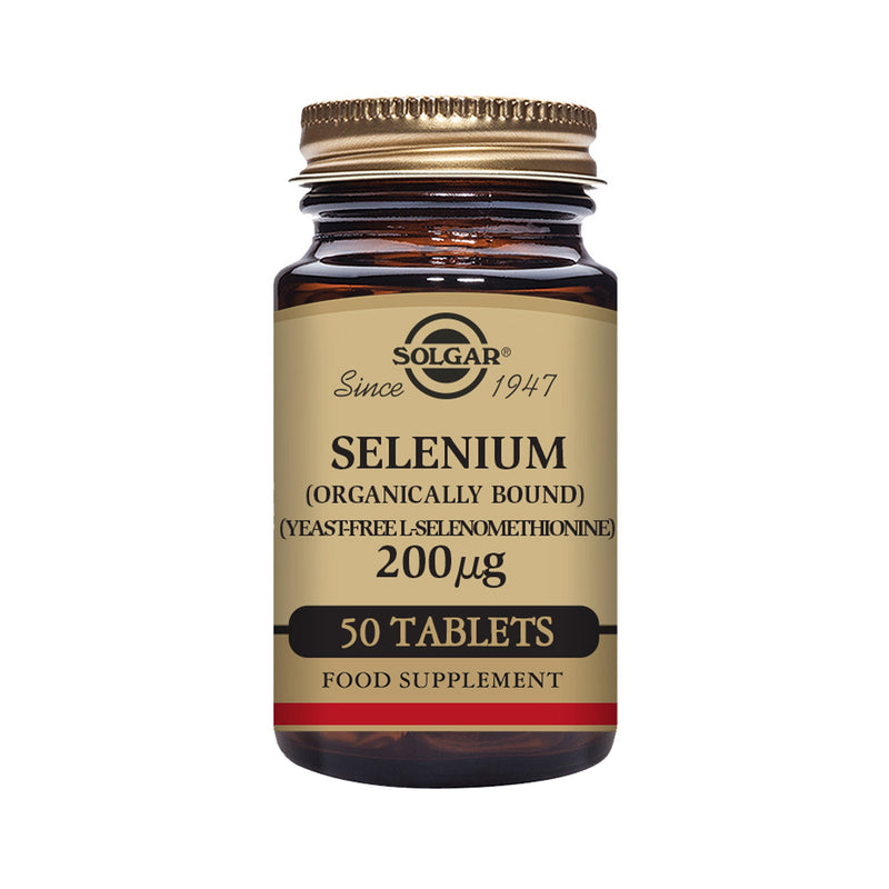 Solgar Selenium (Yeast-Free) 200 µg Tablets - Pack of 50
