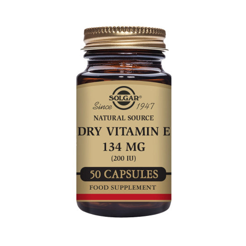 Solgar Vitamin E 134 mg Dry (200 IU) 50 Vegetable Capsules
