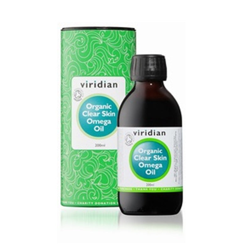 Viridian 100% Clear Skin Omega Oil Organic 200ml