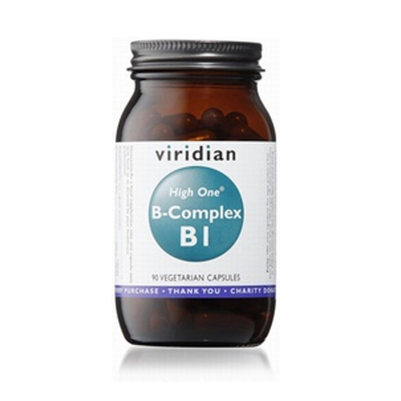 Viridian HIGH ONE Vitamin B1 with B-Complex 90 Vegetable Capsules