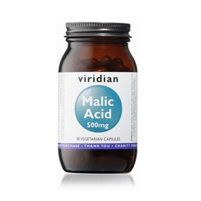 Viridian Malic Acid 500mg 90 Vegetable Capsules