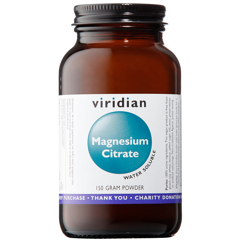 Viridian Magnesium Citrate Powder 150g