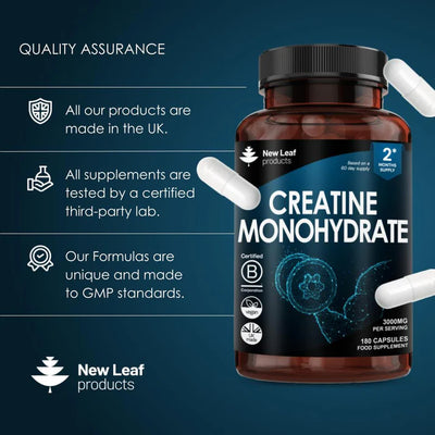 New Leaf Creatine Monohydrate 3000mg per serving