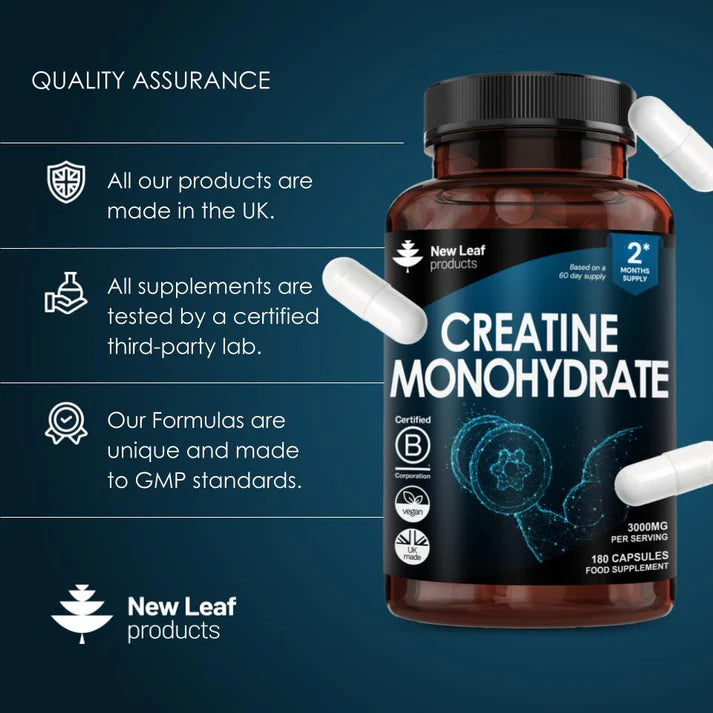 New Leaf Creatine Monohydrate 3000mg per serving