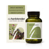 Herb-based supplement bottle and packaging with 'the herbtender' branding on a white background.