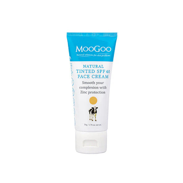 MooGoo tinted SPF40 face cream 50g