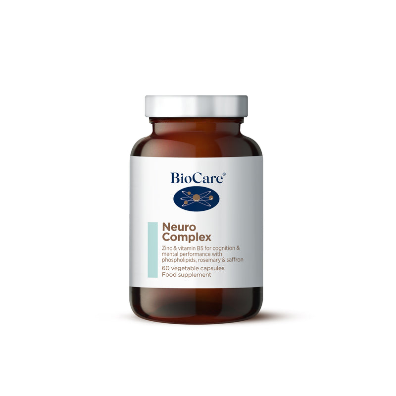 Neuro Complex 60 Capsules | Cognitive Support with Zinc, Saffron ...