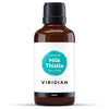 Bottle of Viridian Organic Milk Thistle Tincture on a white background