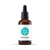A bottle of Viridian Organic Nail & Cuticle Oil with a dropper, labeled 12ml.
