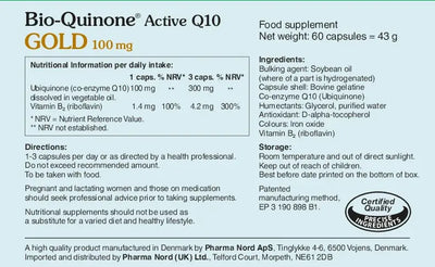 Pharma Nord Bio-Quinone Active Q10 GOLD 100mg (60 capsules)
