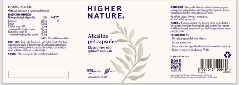 Higher nature - Alka Clear Capsules | 180 capsules