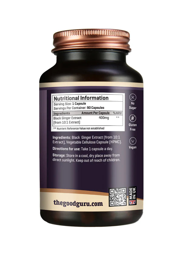 The Good Guru Advanced Black Ginger Extract Food Supplement