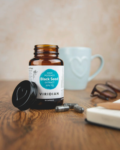 Viridian Black Seed Extract 20% TQ High Potency Veg Caps (stock due late 2025)