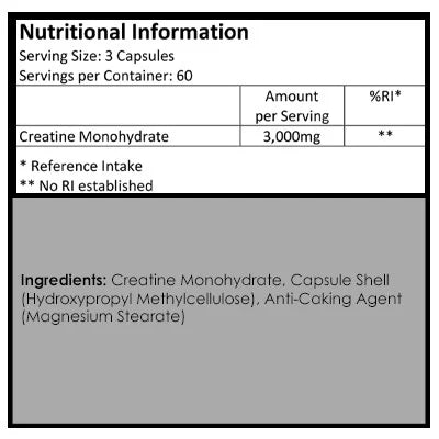 New Leaf Creatine Monohydrate 3000mg per serving