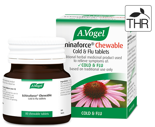 A Vogel Echinaforce Chewable Cold and Flu 80 Tablets (Licensed)