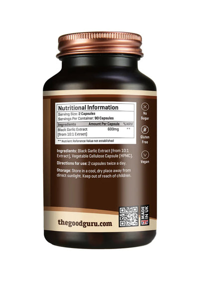 The Good Guru Fermented Black Garlic Extract Food Supplement