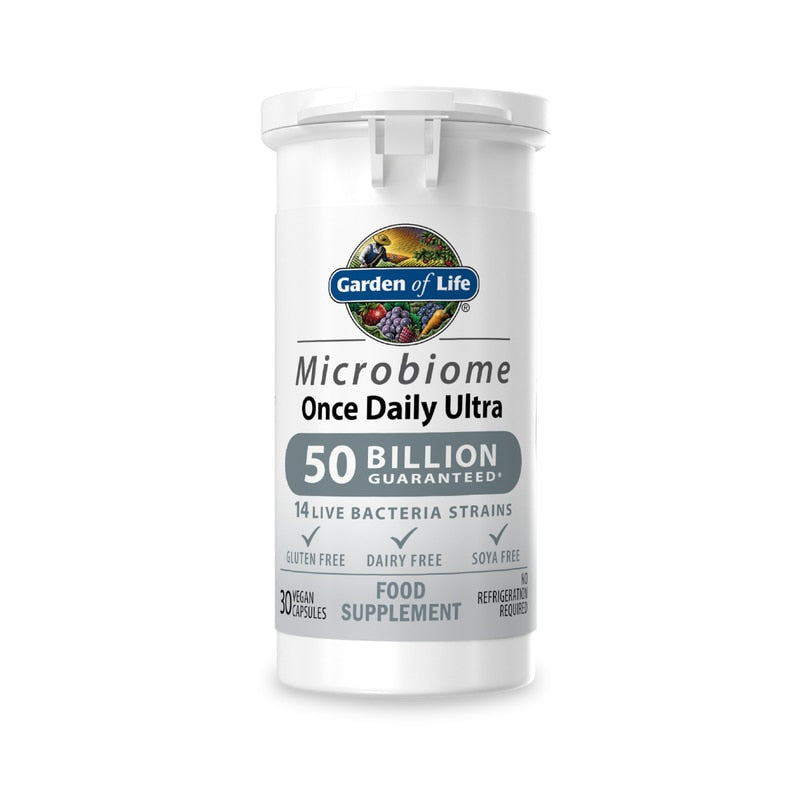 Garden of Life Microbiome Probiotics Once Daily Ultra- 30 vegan capsules