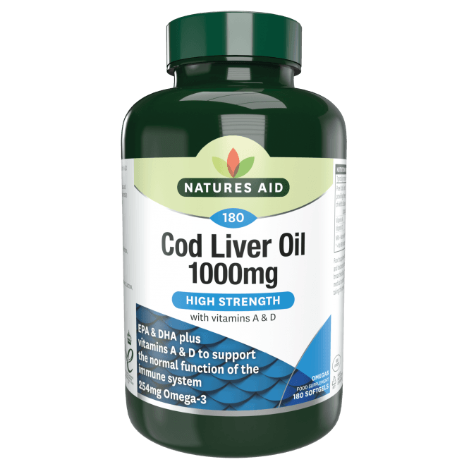 Natures Aid Cod Liver Oil 1000 mg - SPECIAL OFFER!