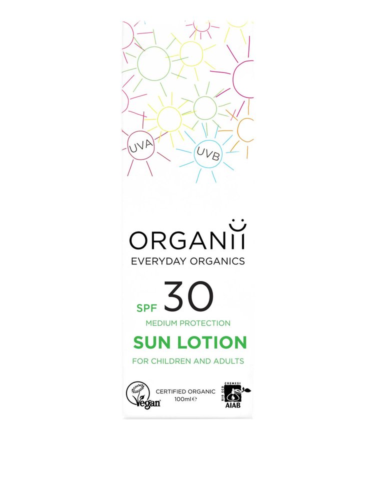 Organii SPF30 Sun Lotion for children and adults
