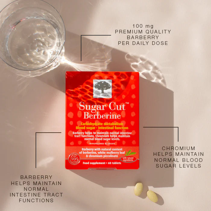 New Nordic Sugar Cut Berberine food supplement- 60 tablets
