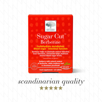 New Nordic Sugar Cut Berberine food supplement- 60 tablets