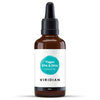 Bottle of Viridian Vegan EPA & DHA Omega Oil on a white background