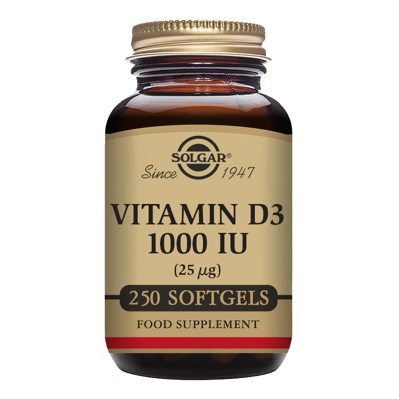 Solgar Vitamin D3 (Cholecalciferol) 1000 IU (25 µg) Tablets