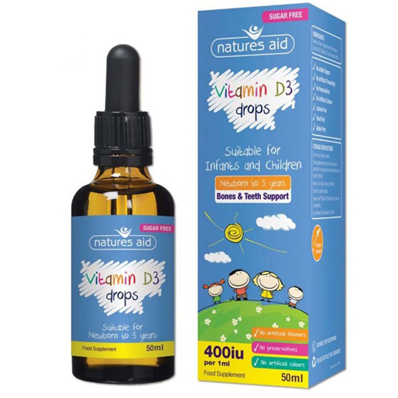 Natures Aid Vitamin D3 Mini Drops 400 iu 50 ml
