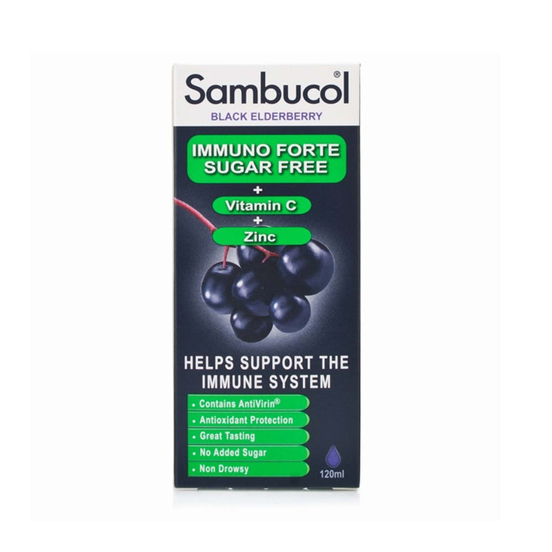 SAMBUCOL Black Elderberry Liquid Extract Sugar Free 120ml