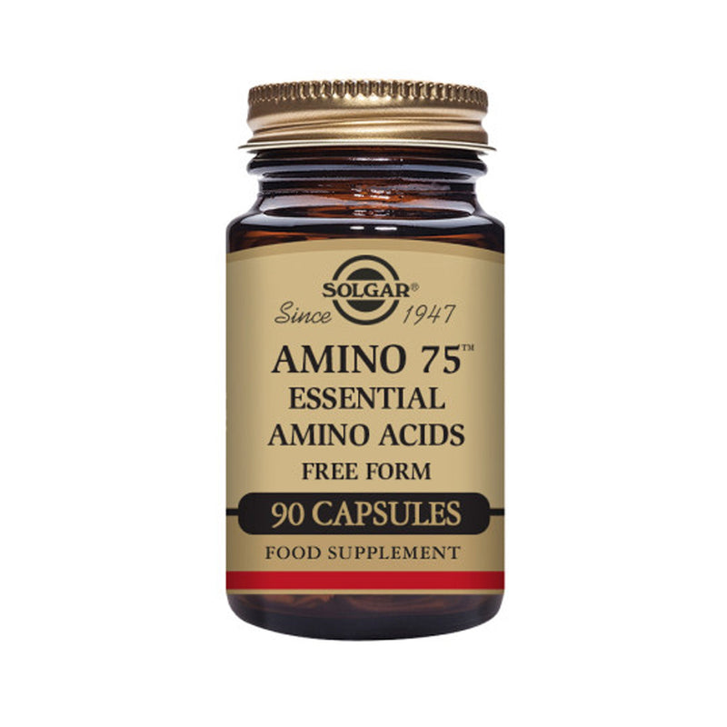 Solgar® Amino 75 Essential Amino Acids Vegetable Capsules - Pack of 90