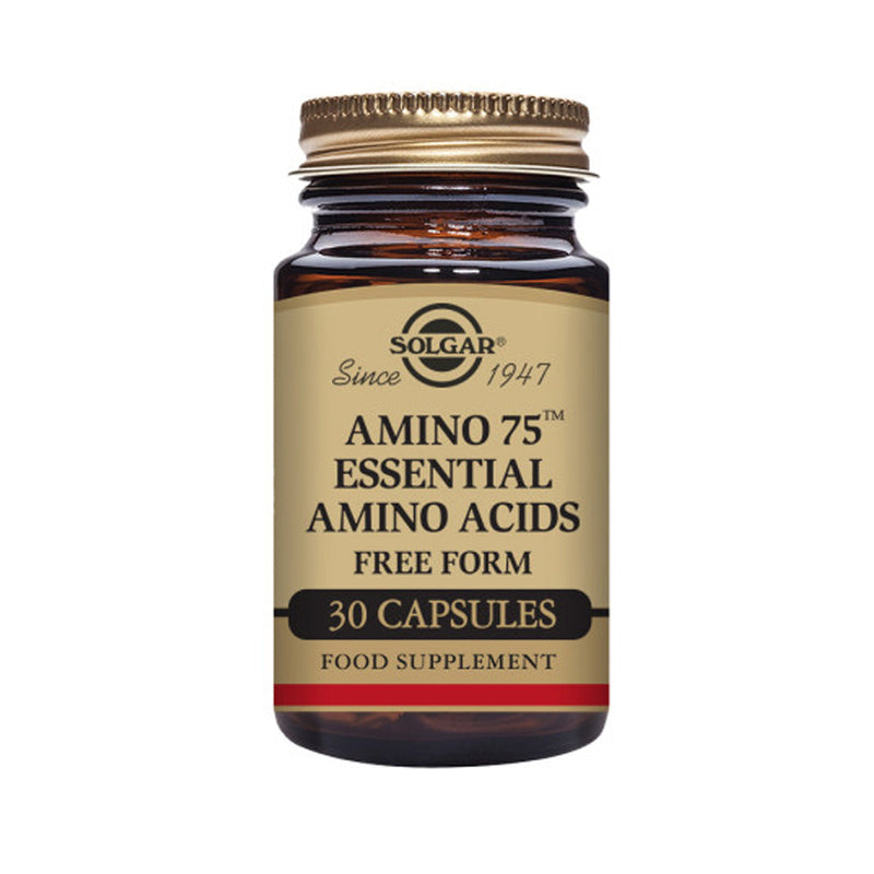 Solgar® Amino 75 Essential Amino Acids Vegetable Capsules - Pack of 30