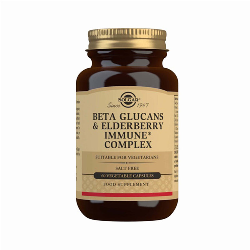 Solgar® Beta Glucans & Elderberry Immune Complex Vegetable Capsules - Pack of 60
