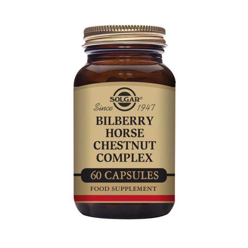 Solgar® Bilberry Horse Chestnut Complex Vegetable Capsules - Pack of 60