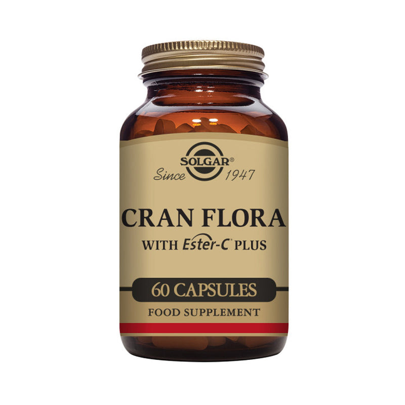 Solgar® Cran Flora Cranberry Vegetable Capsules - Pack of 60