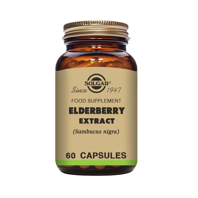 Solgar® Elderberry Extract Vegetable Capsules - Pack of 60
