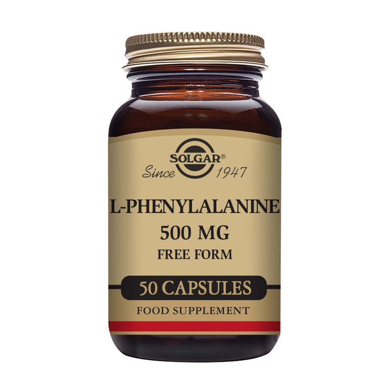 Solgar® L-Phenylalanine 500 mg Vegetable Capsules - Pack of 50